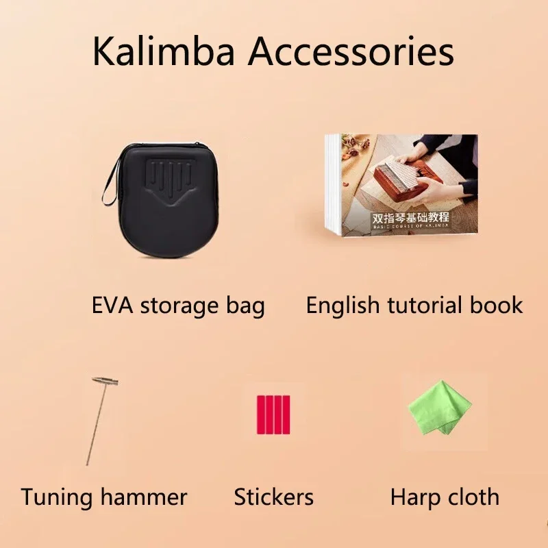 Прозрачная акриловая Kalimba 17 дюймов 21 клавиша Хроматическая Kalimbas пианино для