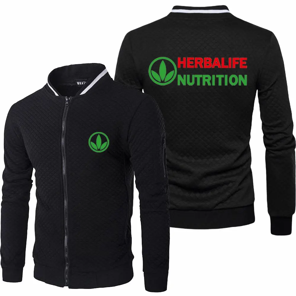 

2022 New Mens Herbalife Nutrition Jacket Spring Autumn Long Sleeve Fashion Sportswear Casual Zipper Hoody Male Sweatshirts