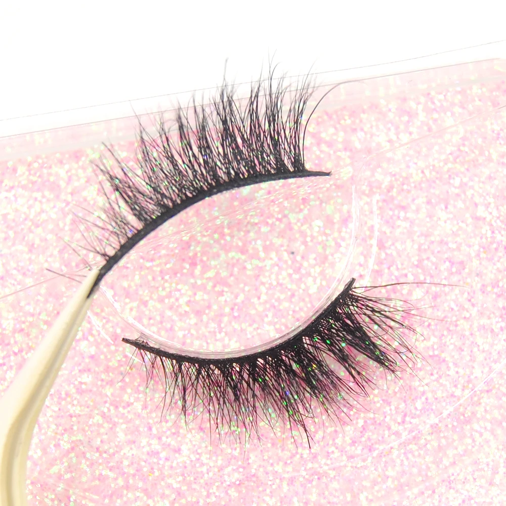 Goodobe 3D Настоящие норковые полунакладные ресницы Натуральные мягкие короткие