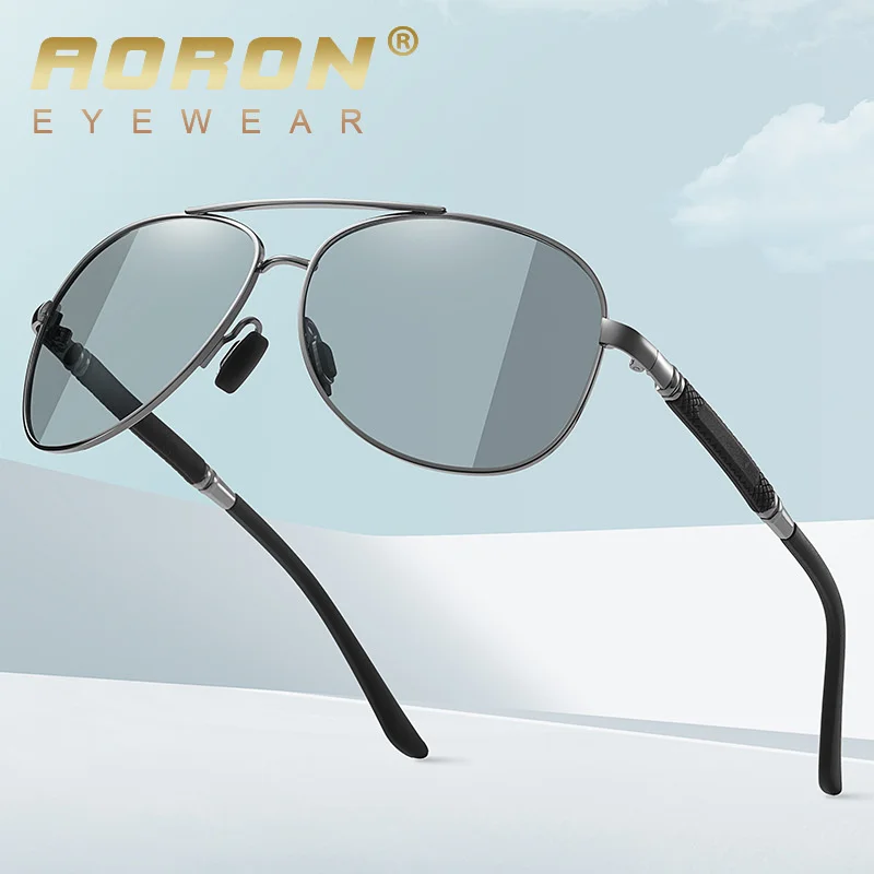 

Новинка 2022 Металлические поляризованные солнцезащитные очки меняющие цвет Мужские и женские солнцезащитные очки для вождения очки A666