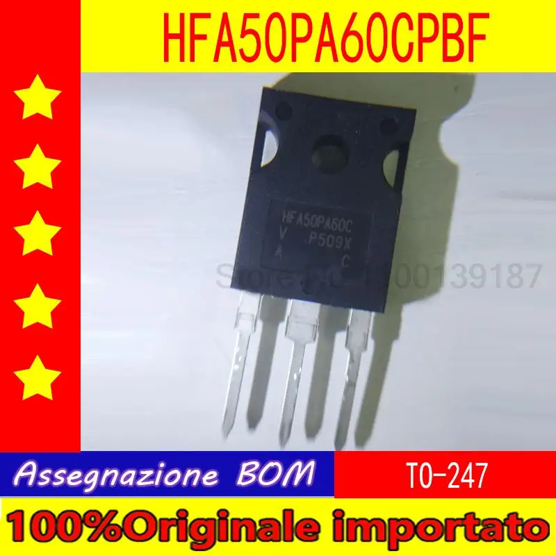 10 шт./лот HFA50PA60CPBF HFA50PA60C TO-247 Диод Быстрого Восстановления 50 А 600 в