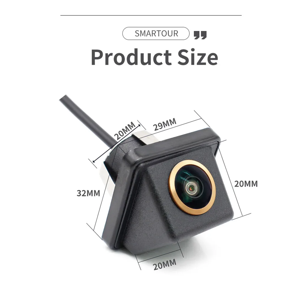 SMARTOUR CCD CVBS AHD 720P 170-градусная автомобильная передняя камера заднего вида рыбий