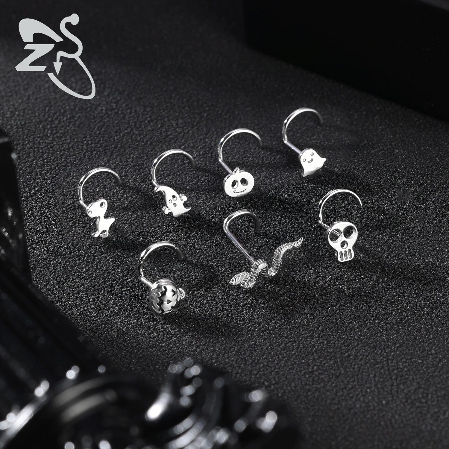 Пирсинг для носа из нержавеющей стали ZS 1 шт