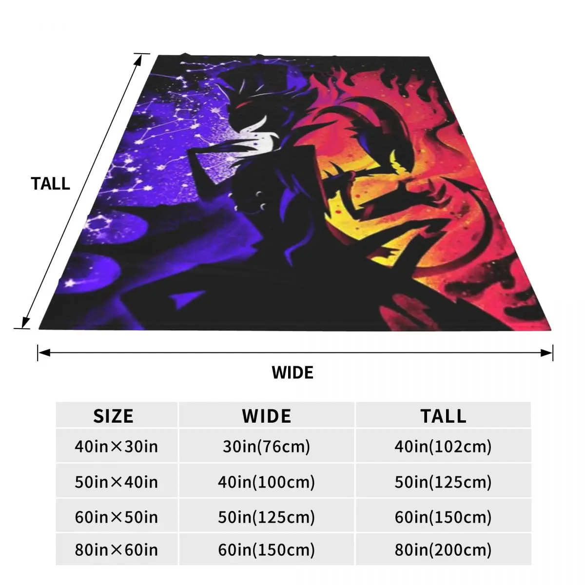 Stolas And Blitzo Inner Desires- Helluva Boss Одеяло Диван Спальня Кровать Домашний офис для сна