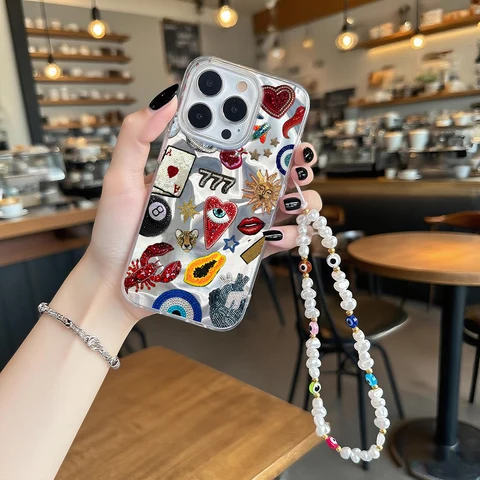 Чехол Pearl Eyes Heart для Motorola Moto EDGE 50 Ultra 60 Fusion 60 Pro 60S G15 G05 E15 G34 G45 G35 G60 G75 G84 G54 G56 G86 Cover