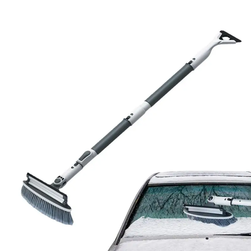 Ice Scraper And Brush For Car Retractable Window Ice Shovel Tool Car Window Scraper Snow Brush Winter Accessories To Scrape