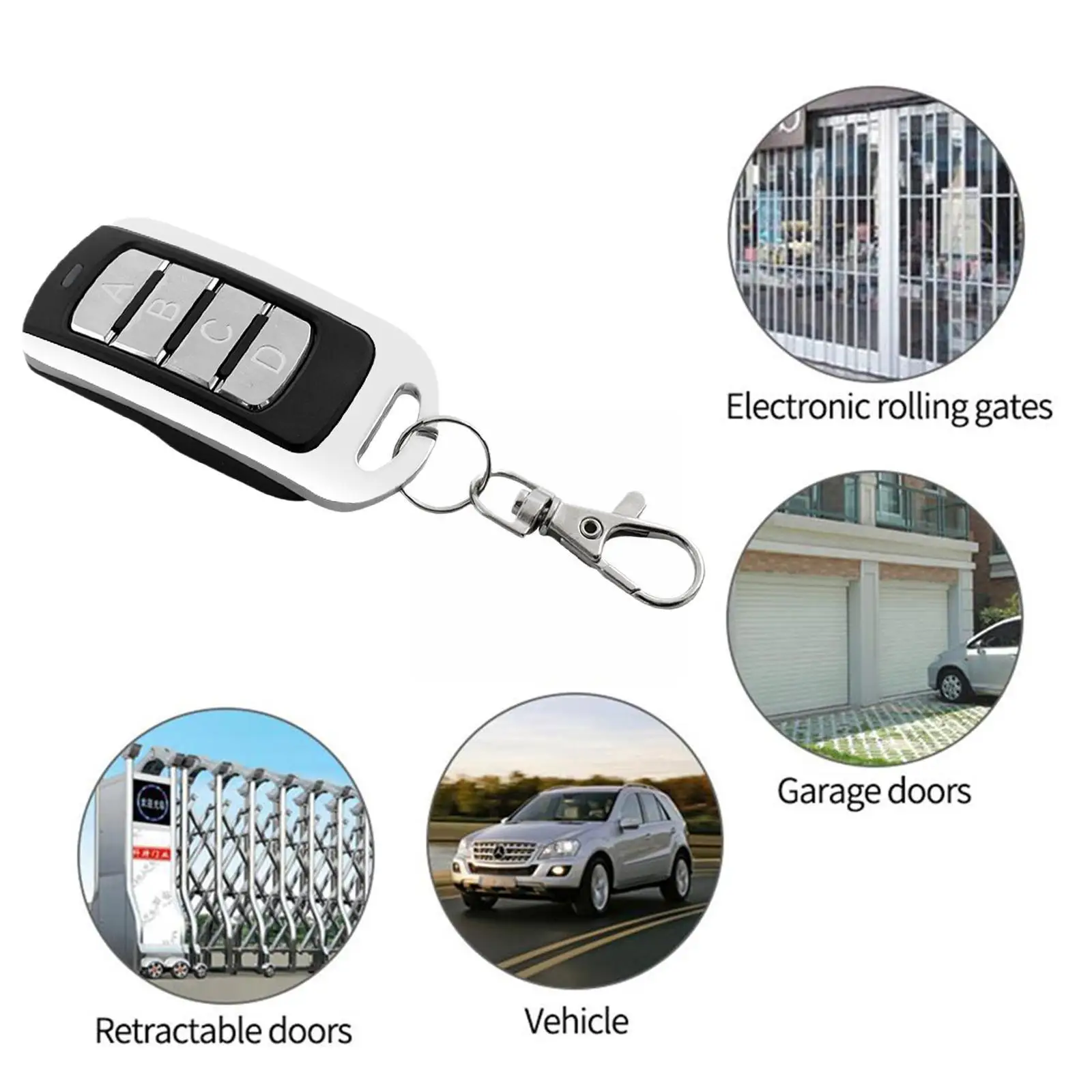 

Automatic Door Remote Control Auto Scan Multi Frequency Duplicate Multi 433.92mhz 280-868mhz Fixed Open Rolling Code Gate B Z9a7