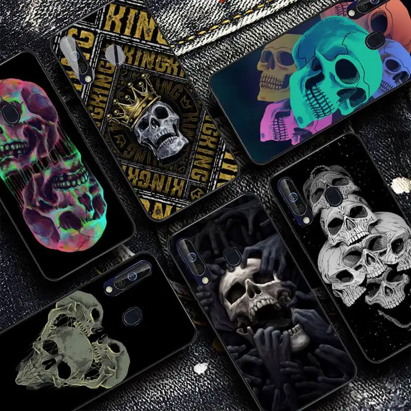 

Horror Skull Phone Case for Samsung A51 01 50 71 21S 70 31 40 30 10 20 S E 11 91 A7 A8 2018