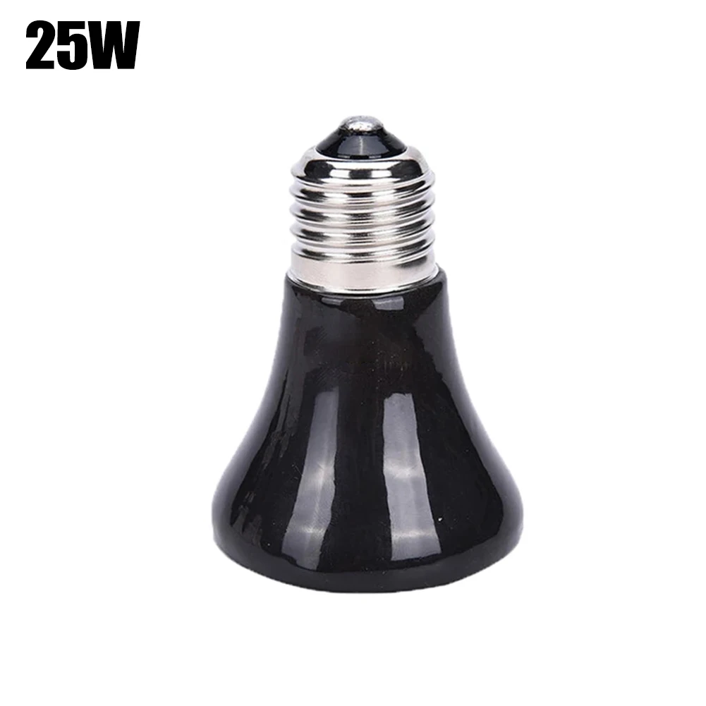 

1 Pcs Heat Emitter Bulb 25W/50W/75W Ceramic Infrared Olerates High Temperatures From Reptile Heat Or Light Bulbs
