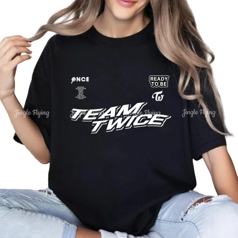 Футболка с надписью Double Ready To Be футболка Kpop и First World Tour свитшот для двух человек