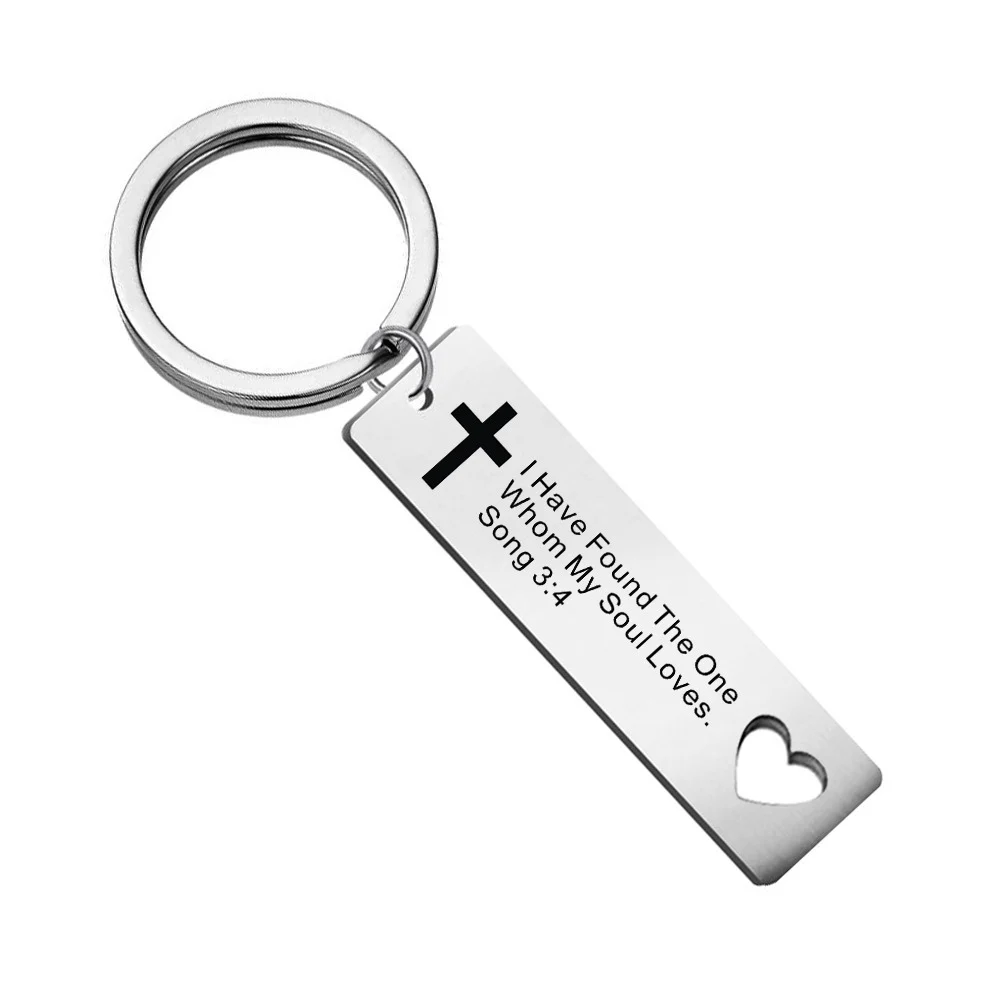 

Bible Verse Keychain Cross Pendant Religious Jewelry Faith Christian Keychain Baptism Thanksgiving Christmas Easter Prayer Gift