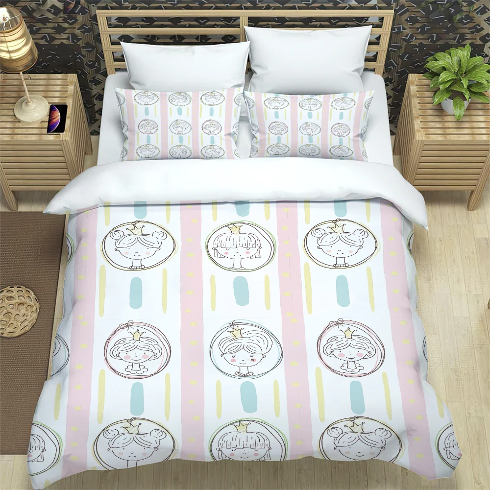 

Cool Pop 3D Print Pattern Bedding Set Quilt Cover Home Bedroom Decor Queen King Size Duvet Cover Set Pillowcase Bedding Set