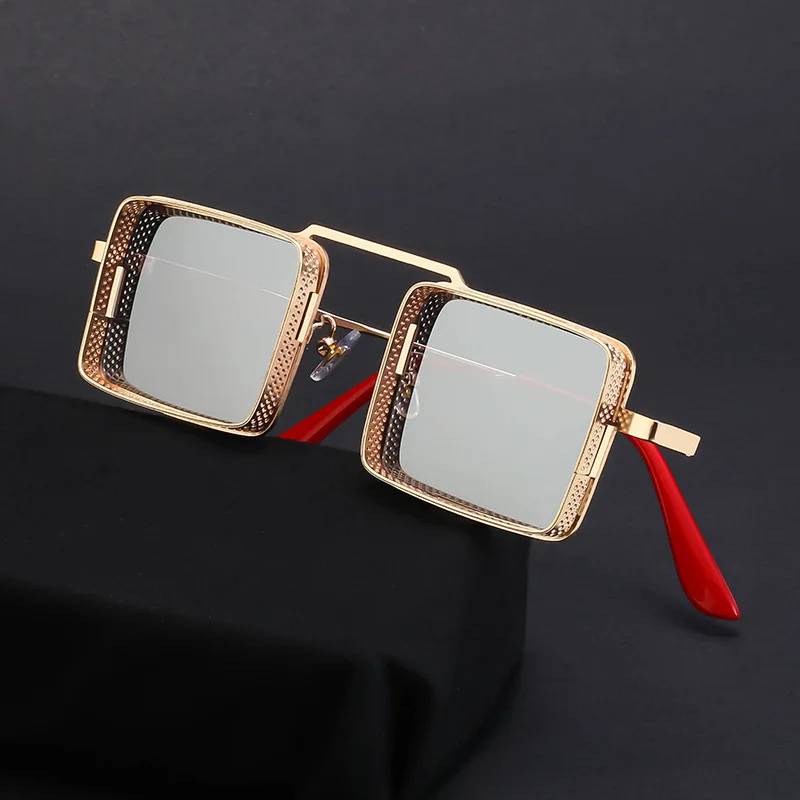 

Personality Steampunk Metal Hollow Sunglasses Men's Square Sunglasses Sunglasses
