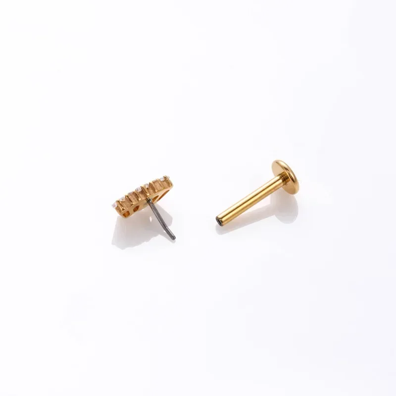 1 шт. серьги-гвоздики для губ гвоздики ушей G23 титановые серьги из нержавеющей