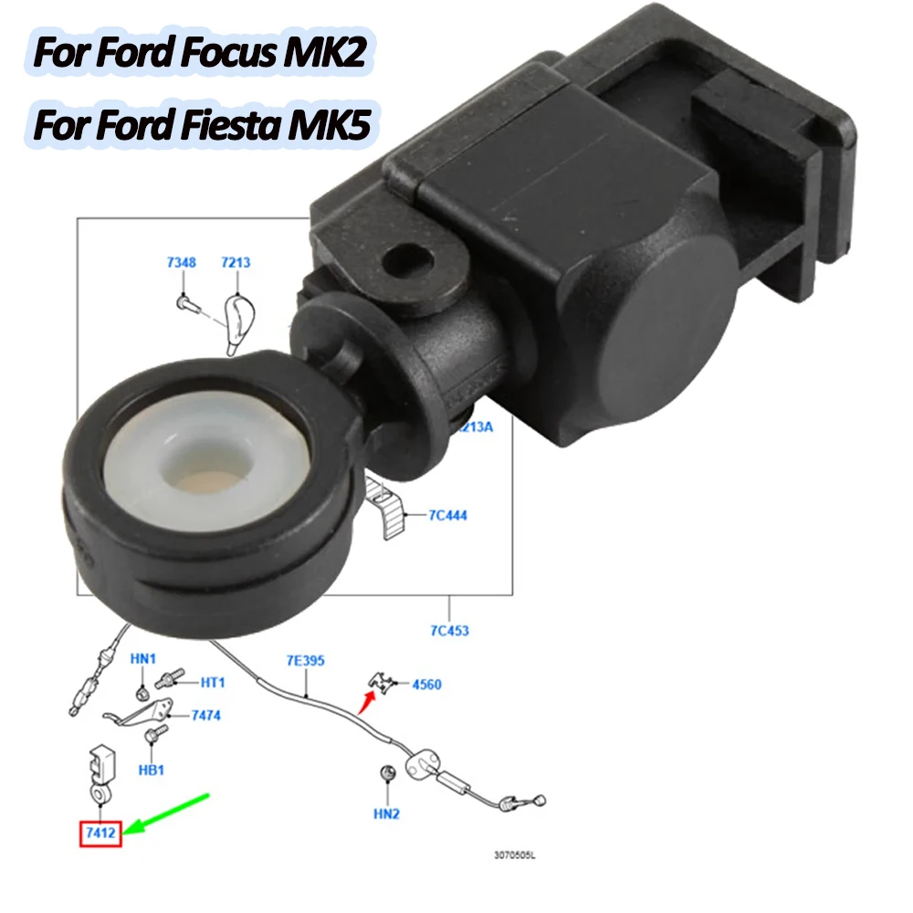 

Цанга троса коробки передач Ford Focus Mk2 Fiesta MK5 AT 4S6P-7412-AB 1798222 Запасные части для ремонта концевой втулки