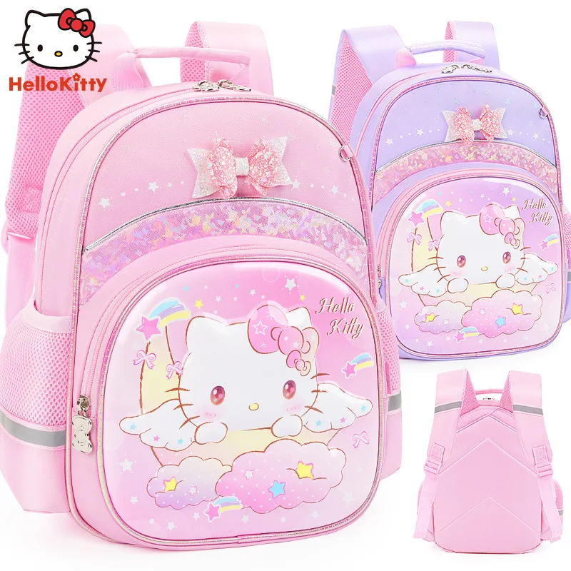 Новый детский школьный ранец Hello Kitty для девочек дошкольного возраста милый детский рюкзак с героями мультфильмов