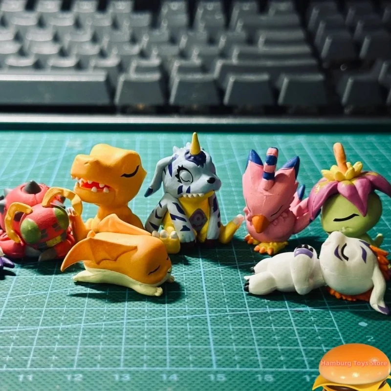 Фото Оригинальная японская аниме-фигурка Gashapon Kawaii, кукла Digimon Sleep, цифровой монстр, милая фигурка Gachapon, капсульные игрушки, подарок №1