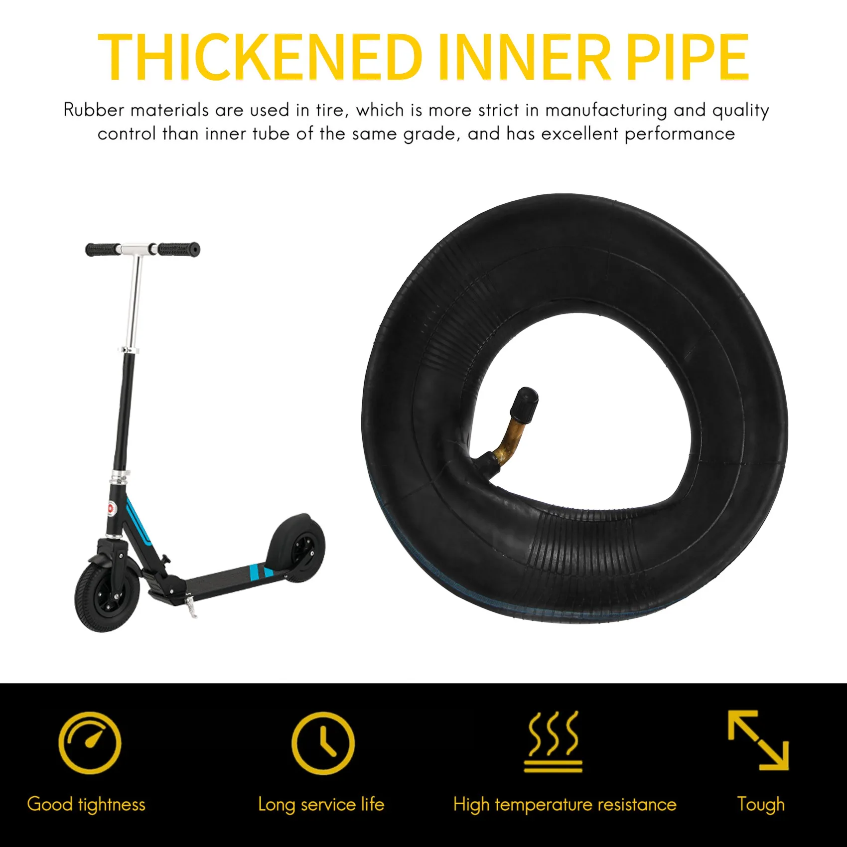 2 упаковки внутренних трубок 200x50 8 дюймов x дюйма для E100 E200 Bladez