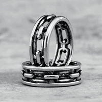 316l stainless steel men rings simple chain hip hop trendy classic for friend couple jewelry unisex unique gift dropshipping