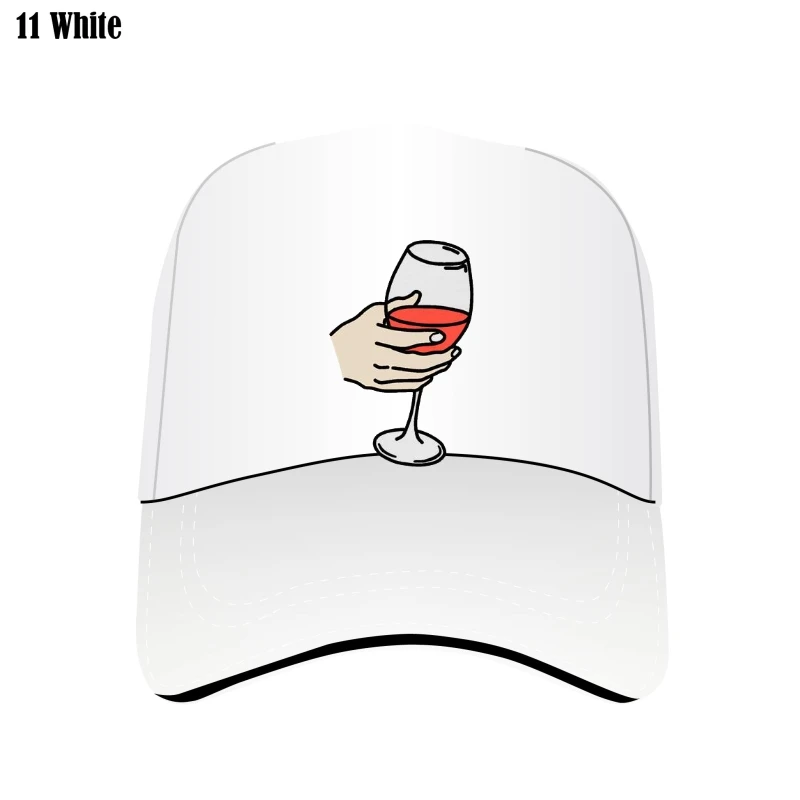 

Women Wine Love Casual Happy Holiday 90S Mesh Fashion Graphic Female Flat Brim Caps Cartoon Lady Bill Hat Bill Hats Print Bill H