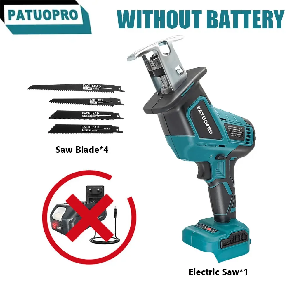 

PATUOPRO Бесщеточная сабельная пила для аккумулятора Makita 18В