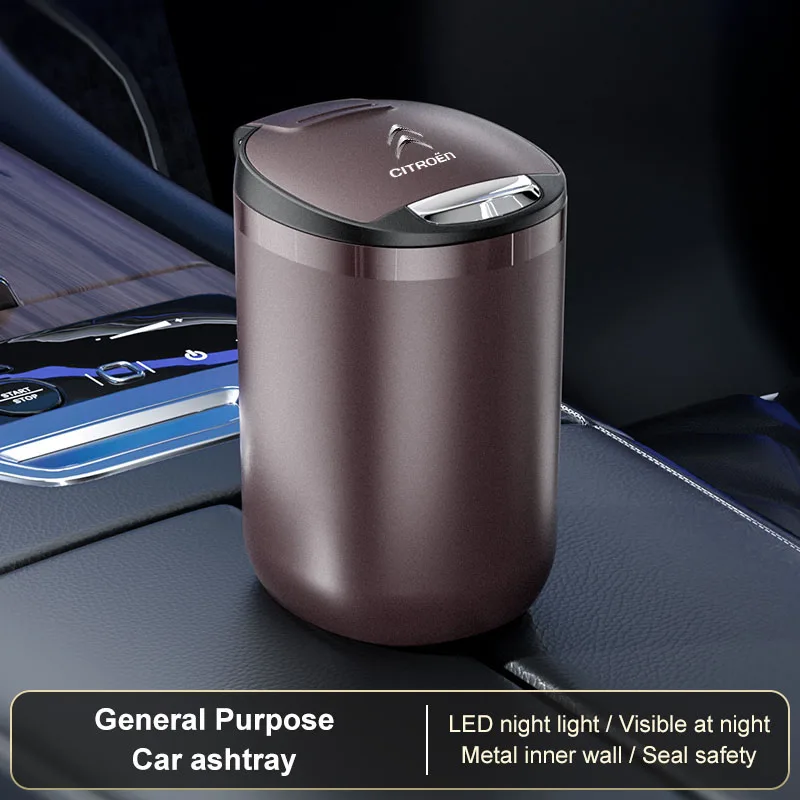 

Светодиодный портативный контейнер для хранения сигарет, автомобильная пепельница для Citroen C1 C2 C3 C4 Cactus C5 Aircross Ds3 Ds4 Ds5 Picasso C-Elysee