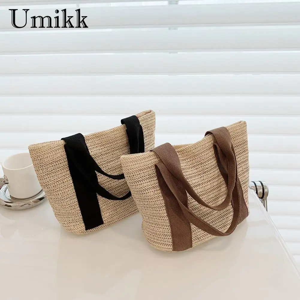 

Straw Woven Crossbody Bags Summer Hollow Woven Handwoven Shoulder Small Handbags Simple Summer Crossbody Bag