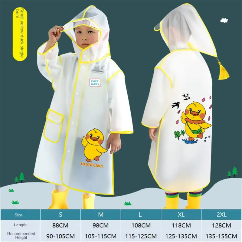 

Raincoat Long Style Lengthen With Mask Backpack Multi-style Rain Gear Poncho Cartoon With A Hat Conjoined Raincoat Anti-riot