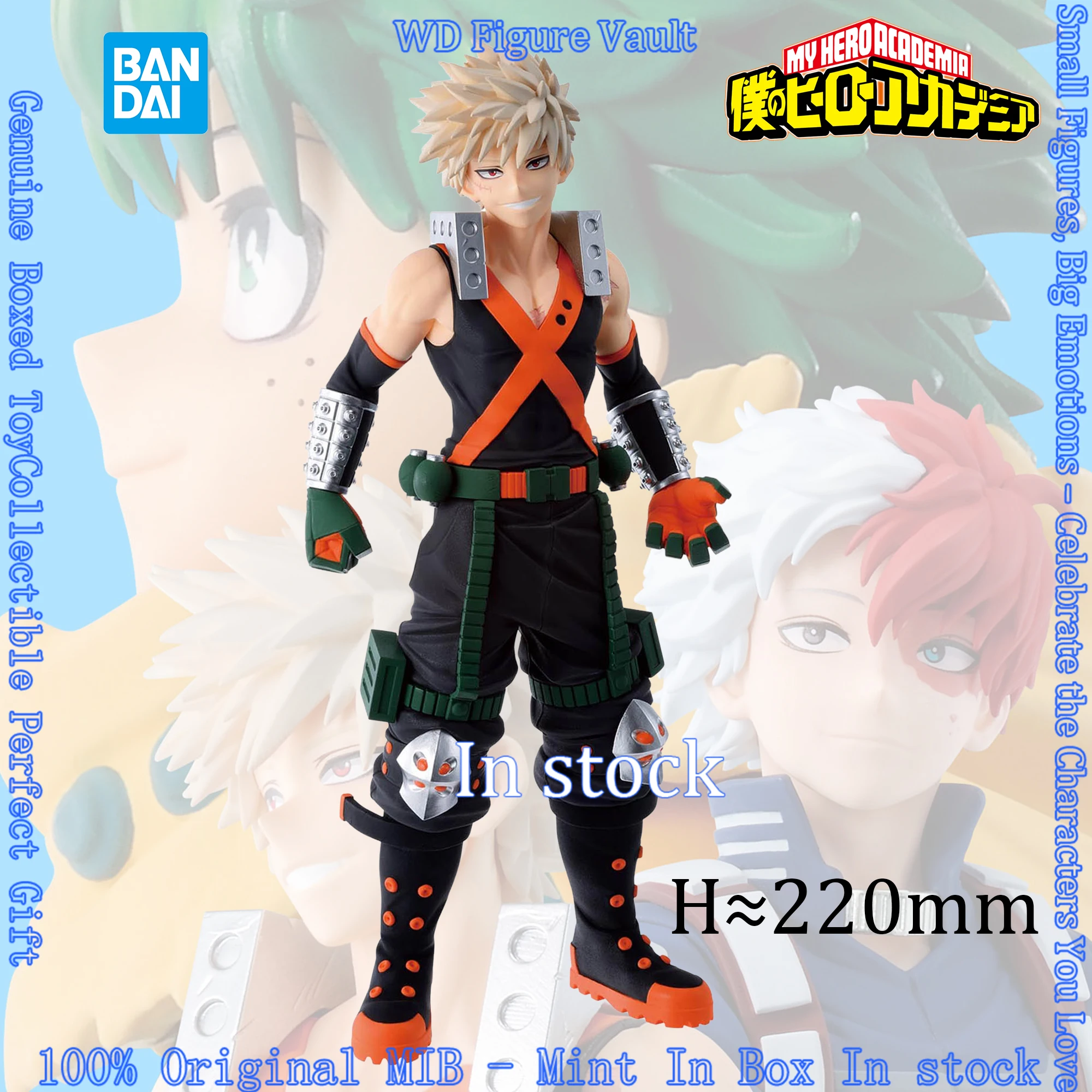 Фото В наличии: Фигурки Bandai My Hero Academia - Катсуки Бакуго, Шото Тодороки - Фигурки ПВХ TodoBaku, аниме-модели, оригинальные, в коробке, игрушка, подарок №3