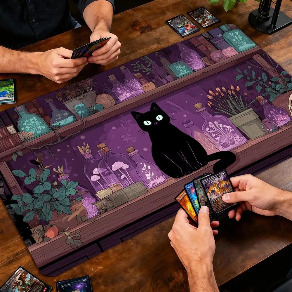 Фото Ретро-коврик для настольных игр и карт Magic: The Gathering (MTG) с противоскользящим основанием, 35x60 см, для TCG №2