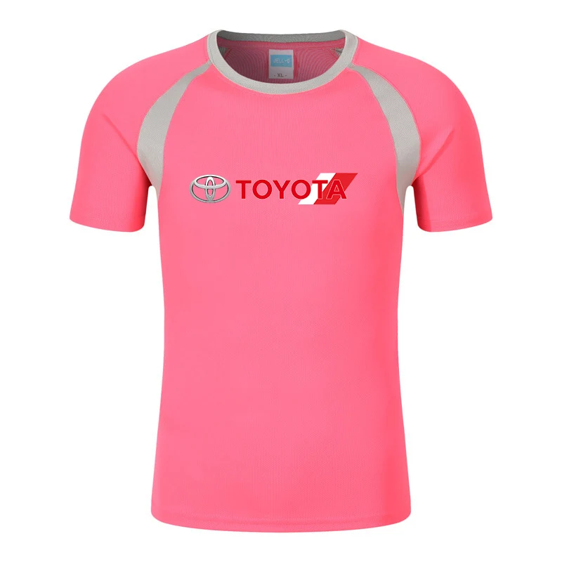 

Toyota Logo Printing Men's Summer Casual Sports Outdoor Quick Dry T-Shirts Motorcycle Racing Tee Fan Clothing