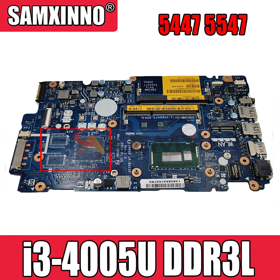 

Оригинальная материнская плата ноутбука Dell Inspiron 5447 5547, технические характеристики DDR3L, протестирована