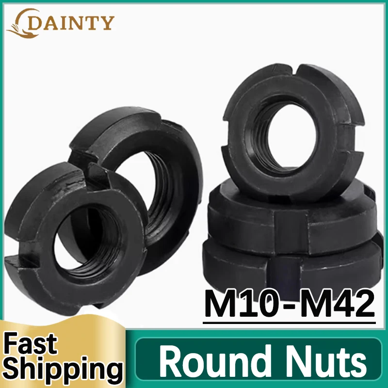 

Круглая гайка, шлицевая гайка, гайка с четырьмя слотами M10 M12 M14 M16 M18 M20 M22 M24 M25 M27 до M42