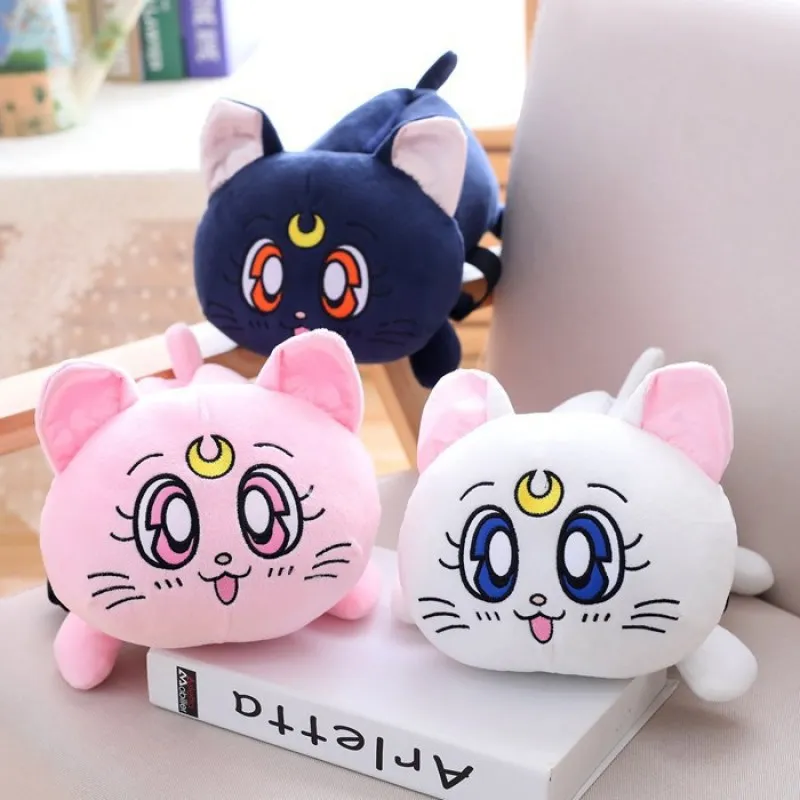 

Anime Tsukino Usagi Sailor Luna cat kawaii Plush doll hanging type creative tissue box for car interior car tissue cover gifts