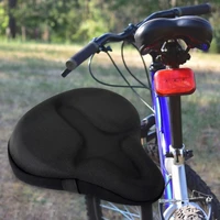 bicycle saddle gel exercise bike seat cushion cover parts ergonomic design for large wide pad cycling riding accessories part