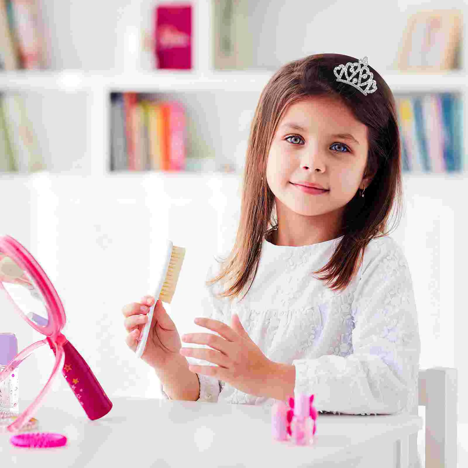 4 шт. маленькая заколка для волос со стразами корона расческа студенческая