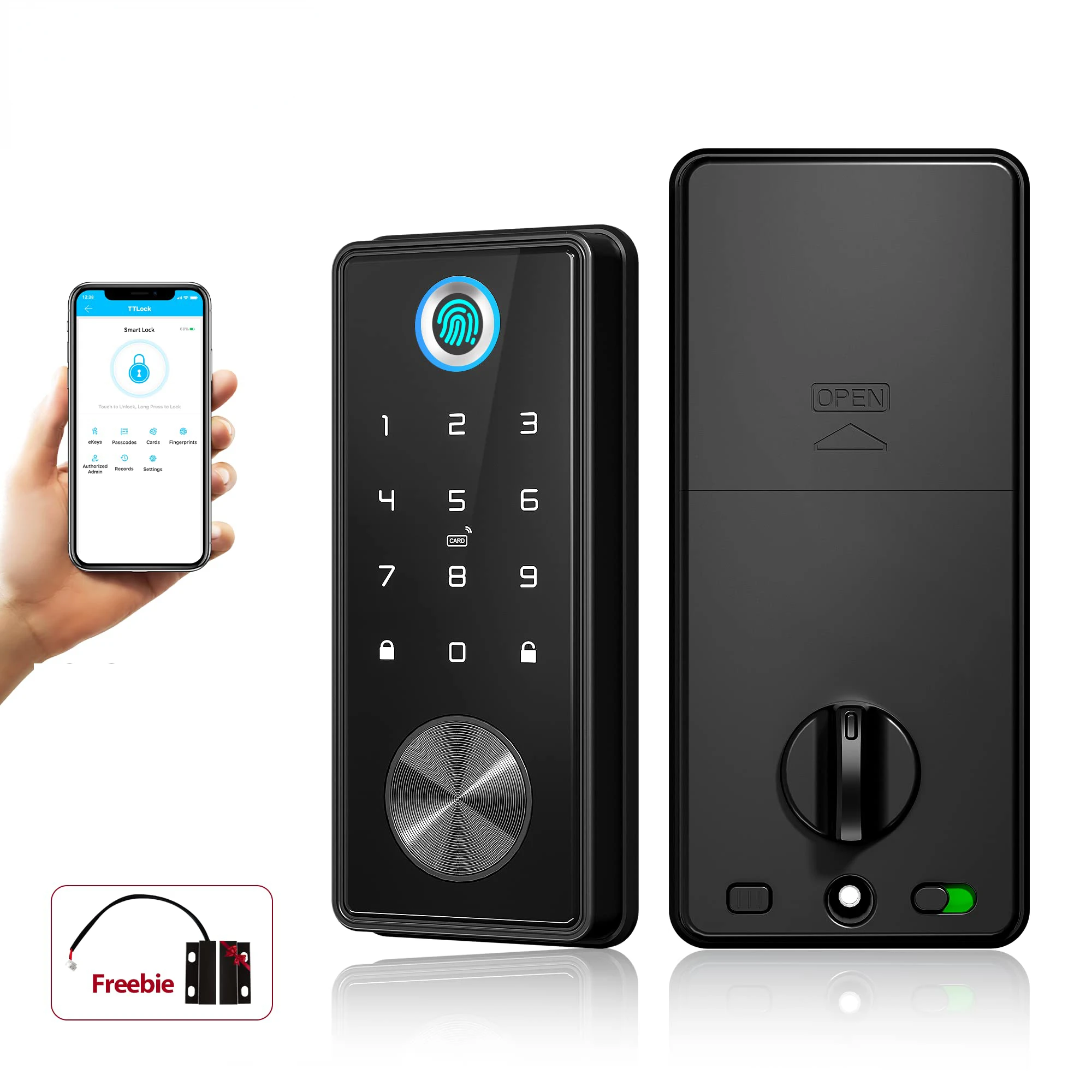 

Smart Deadbolt Locks Entry Front Door Ttlock Tuya App Wifi Keyless Fingerprint Keypad Digital Bluetooth Lock For Home Apartment