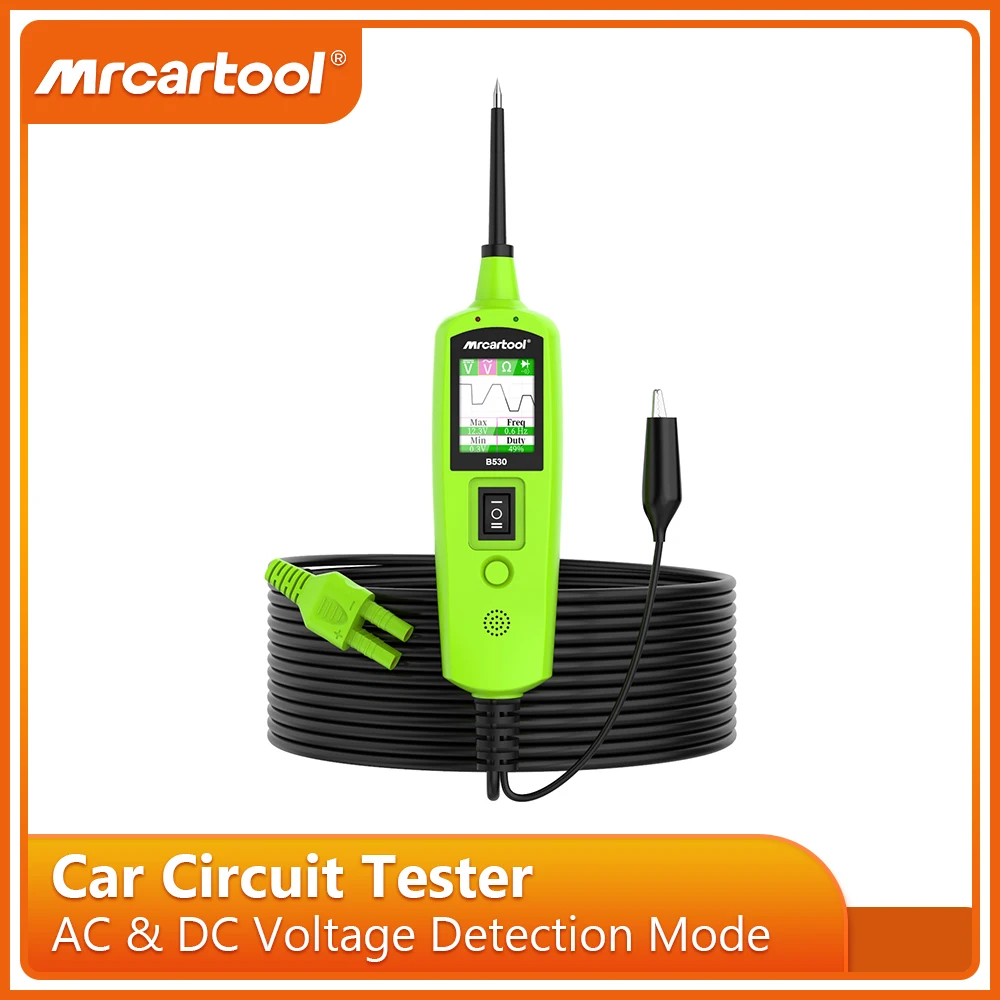 MRCARTOOL B530 Automotive Circuit Tester Scanner 12V/24V Car Circuit Tester Power Probe Electrical System Diagnostic Tool