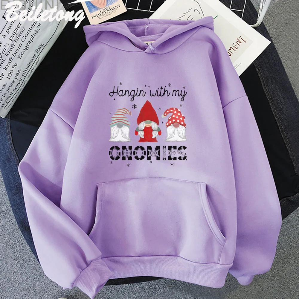 

Thankful for My Gnomies Cute Gnome Thanksgiving Men Women Classic Hoodies Long Sleeve Fun Streetwear Harajuku Pullovers Sudadera