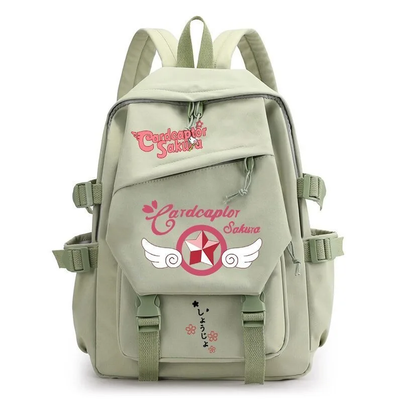 Сакура собирательница карт рюкзак 29 × 42 13 см черная синяя зеленая розовая белая