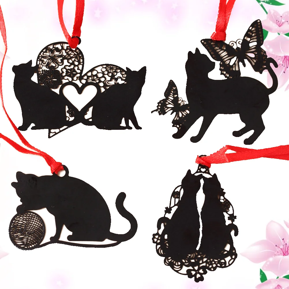 

5 Pcs Metal Vintage Chinese Black Clips Planner for Home (Random Pattern)