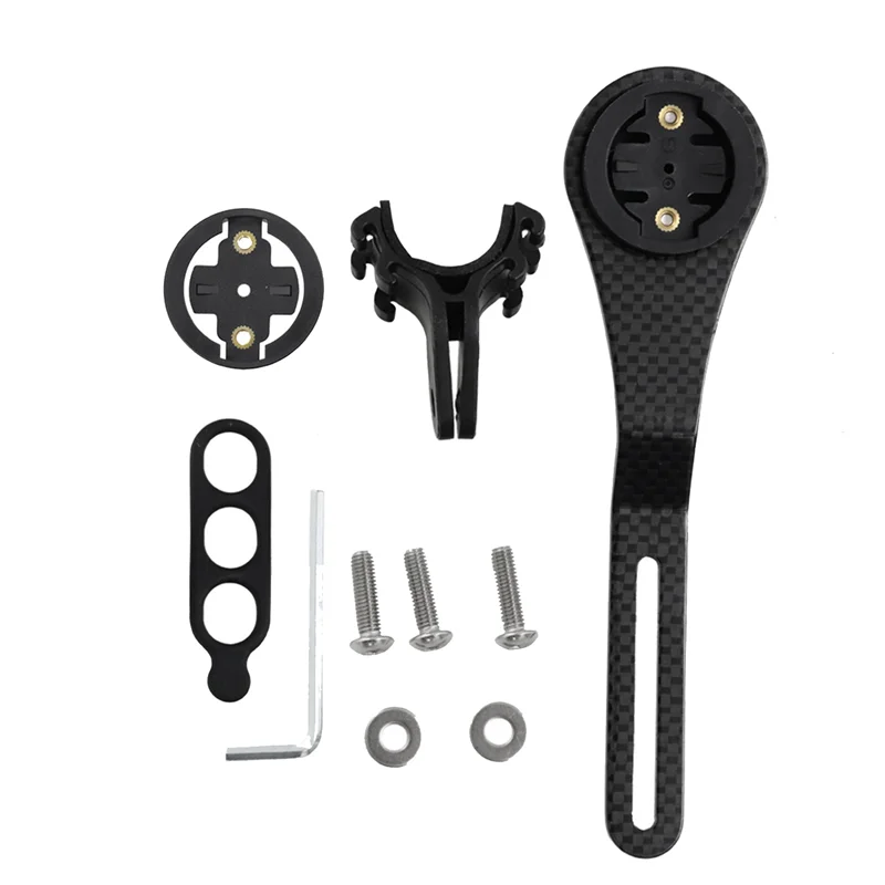 Углеродное волокно дорожный велосипед изогнутый руль компьютерное крепление