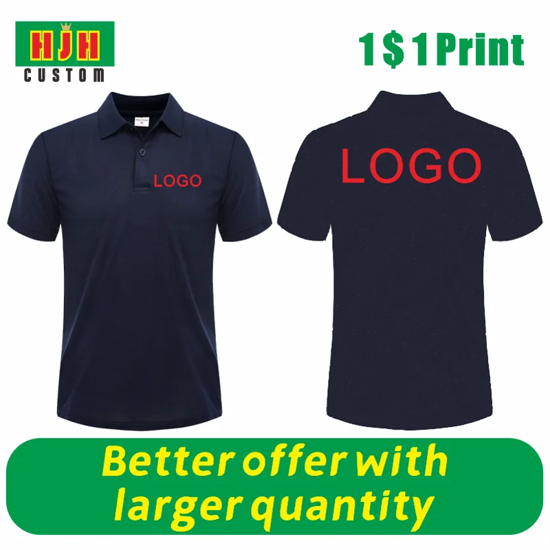 

Summer Fashion Men's and Women's Short Sleeve Polo Custom Printed Embroidered LOGO Casual Polo Shirt Cheap Quick Drying Top
