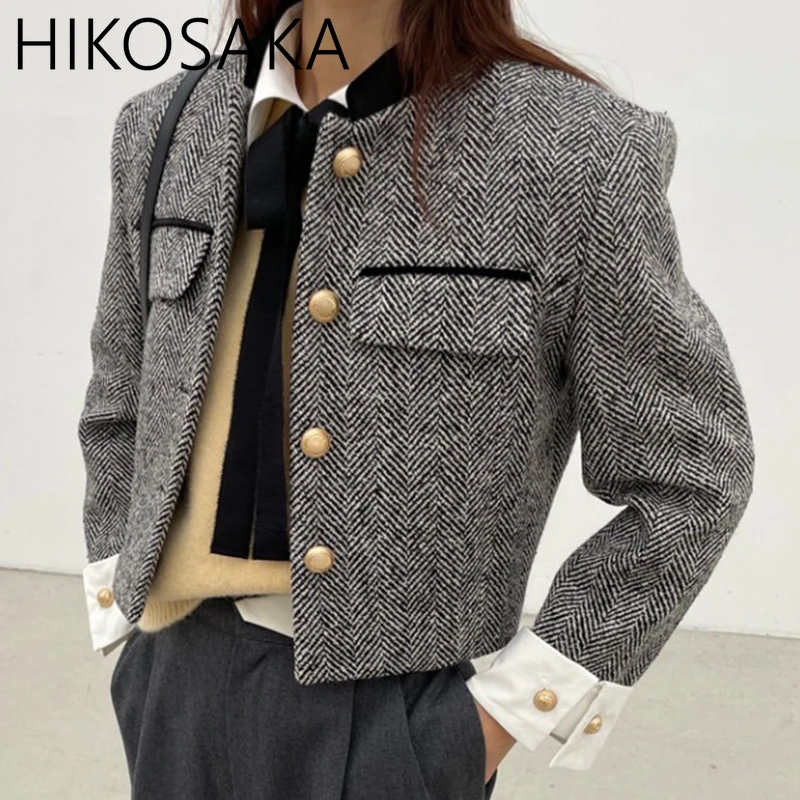 Модная женская куртка с воротником-стойкой пальто контрастных цветов длинными