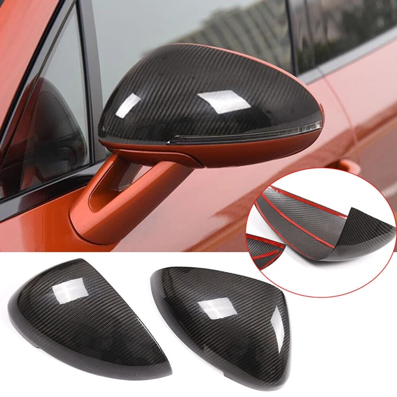 

2 Pcs Rearview Mirror Cover Car Side Rearview Mirror Cover Trim For Porsche Macan 2014-2022