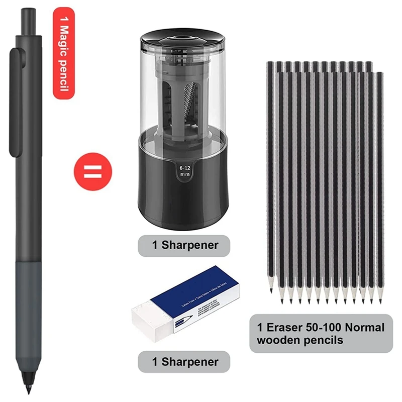 

20 Pieces Everlasting Pencil Inkless Pencil Eternal Mechanical Pencil Replaceable Head For Home Office School Supplies