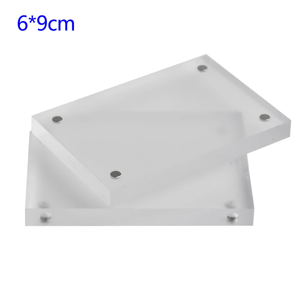 1PC Magnetic Transparent Acrylic Picture Photo Frame Poster Display Stand Holder Table Sign Price Tag Label Paper Promotion |