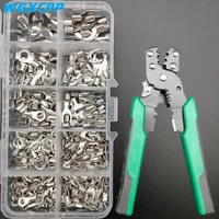 320 pcsboxedcrimp terminalplierscold pressed terminalu shaped o shaped wire connectorbrass plug insplicing terminal kit