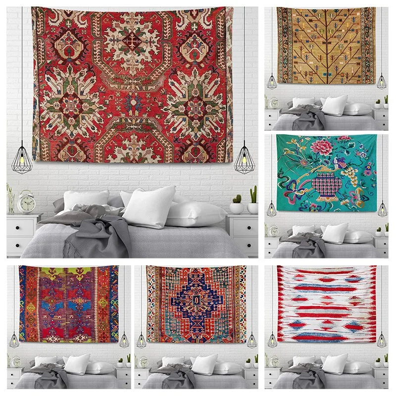 

Home decoration Wall tapestry aesthetic room boho accessories wall hanging fabric autumn mandala decor vintage Morocco Bedroom