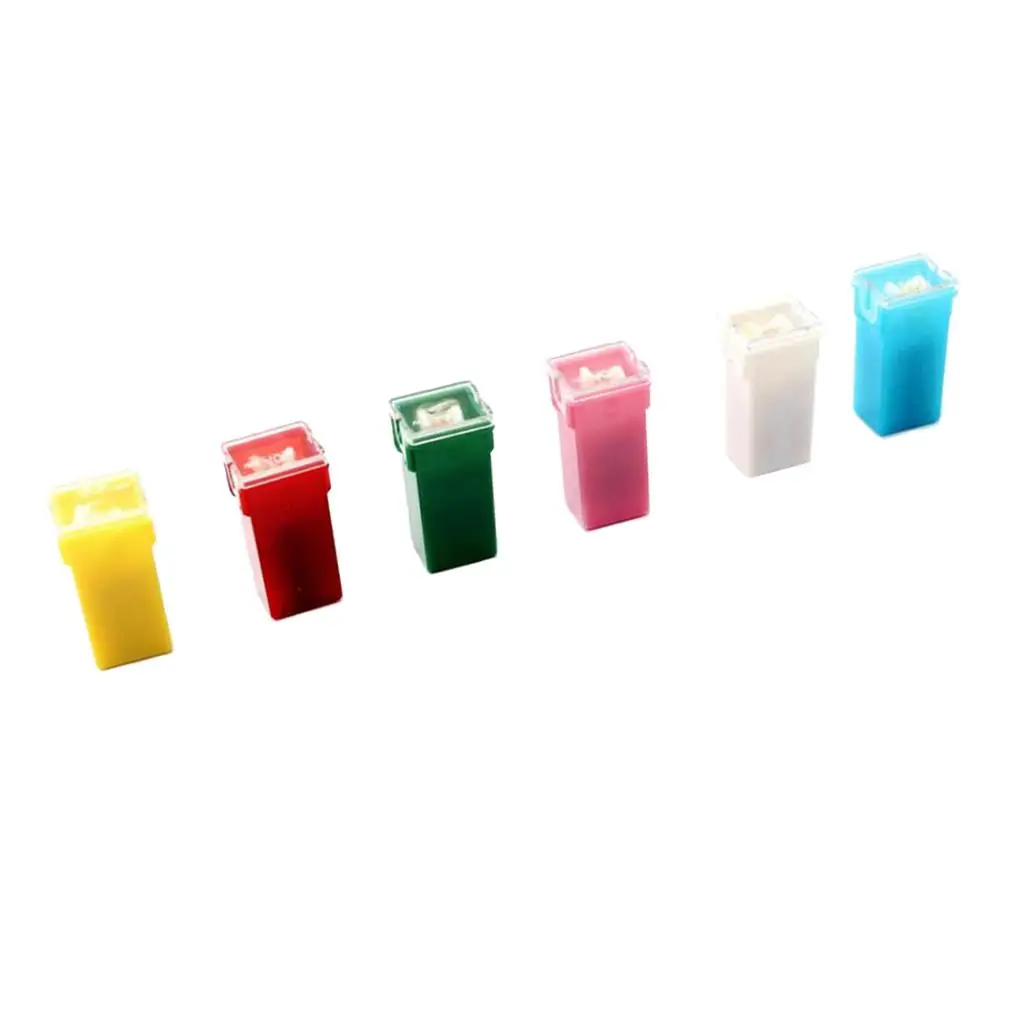 

6 Pcs HIGH Female Car Fuse Square Shape Assortment Set 20A 30A 40A 50A 60A for